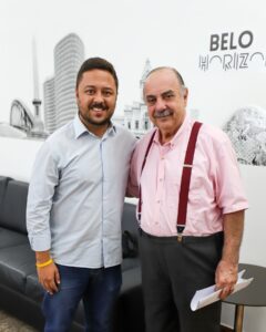 João Marcelo em recente visita ao prefeito de Belo Horizonte, Fuad Norman. Na pauta, assuntos de interesse comum entre os dois municípios.